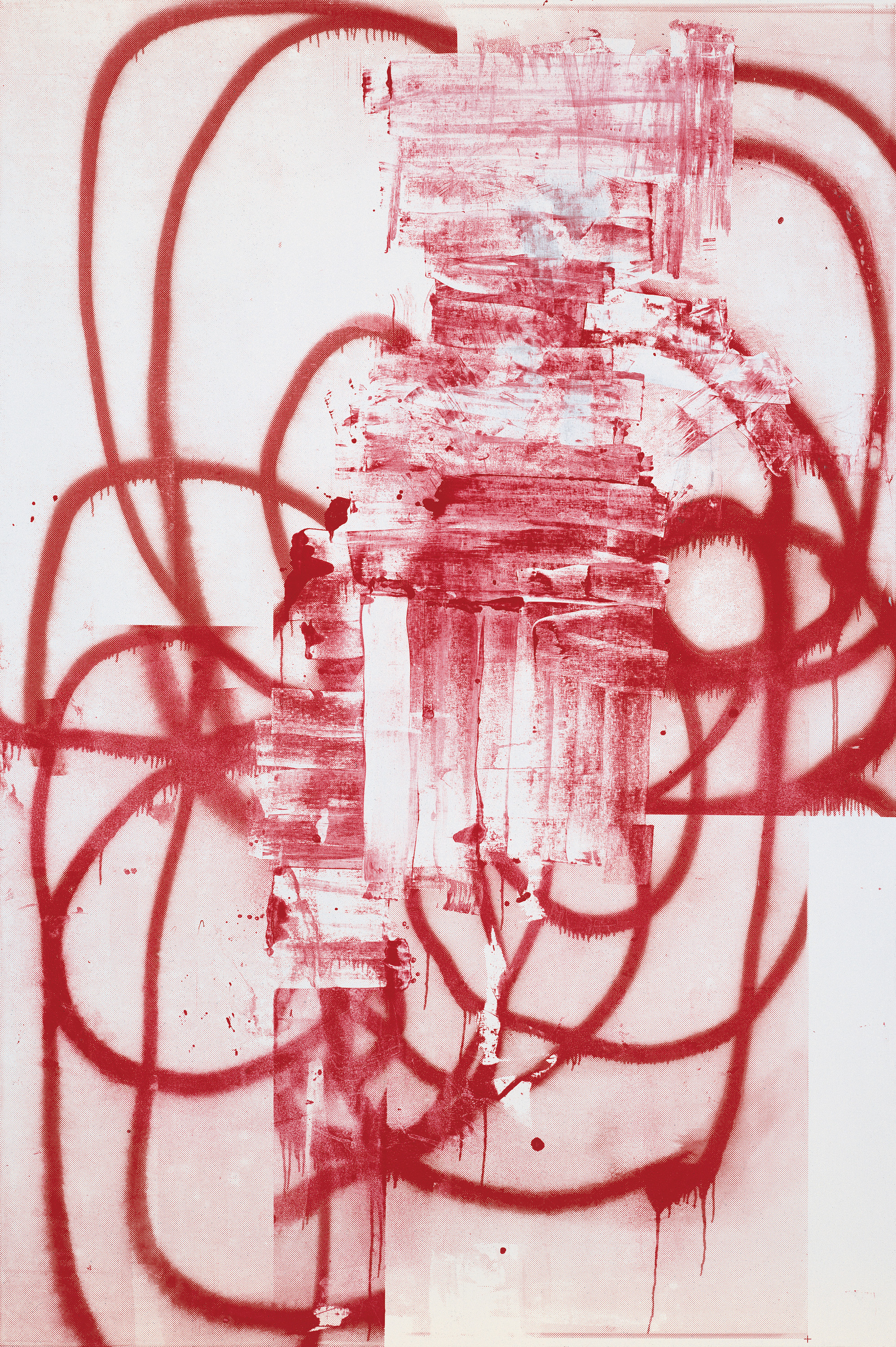 Christopher Wool, Untitled, 2000, silkscreen ink on linen, 228.6 x 152.4 cm.; 90 x 60 in. © Christopher Wool, photo: Lamay Photo