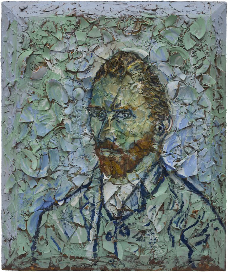 Julian Schnabel, Number 5 (Van Gogh Self-Portrait Musee d'Orsay, Vincent), 2019, © Julian Schnabel