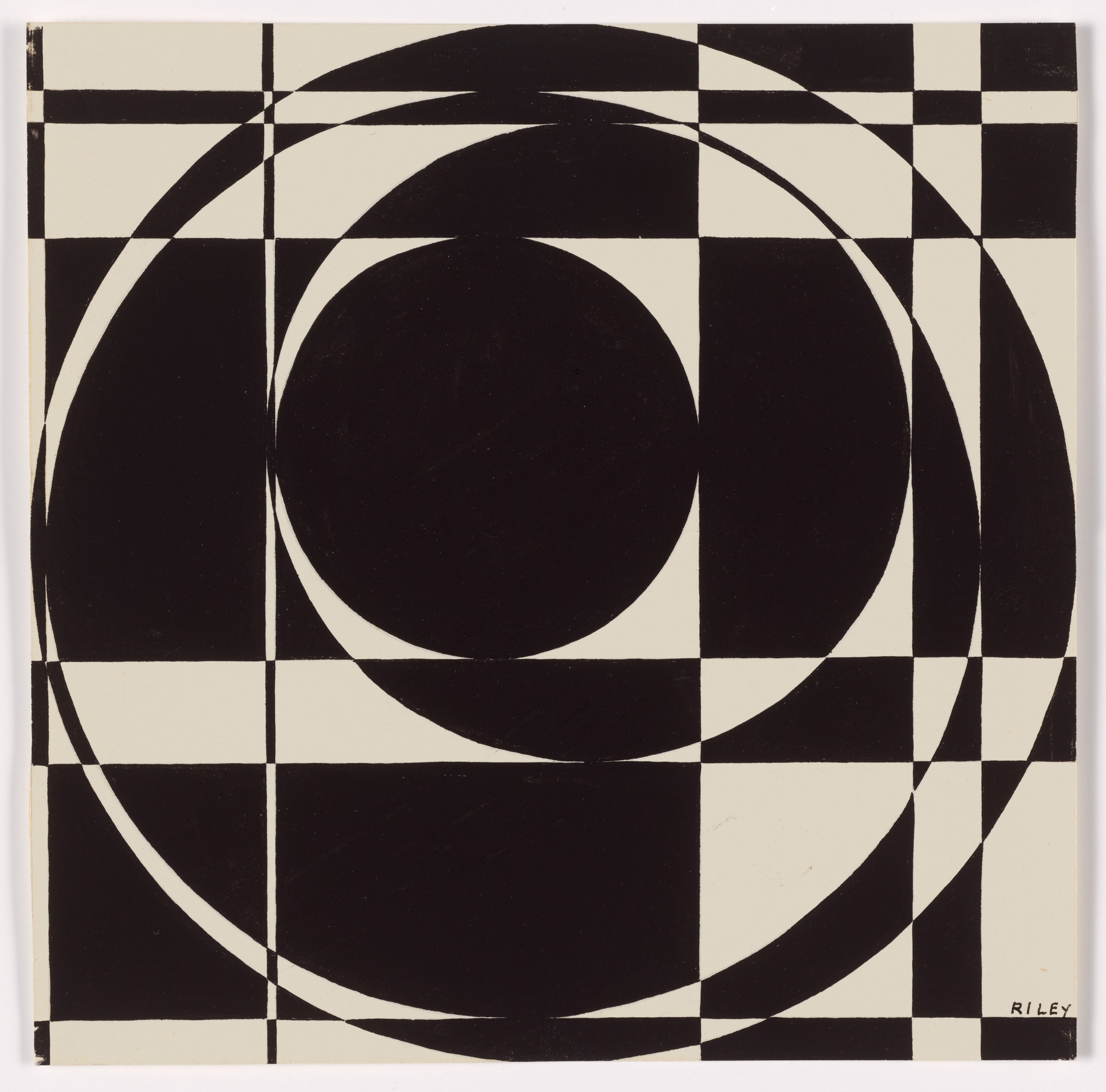 Bridget Riley, Untitled, 1960, collection of the artist, © Bridget Riley 2022, all rights reserved