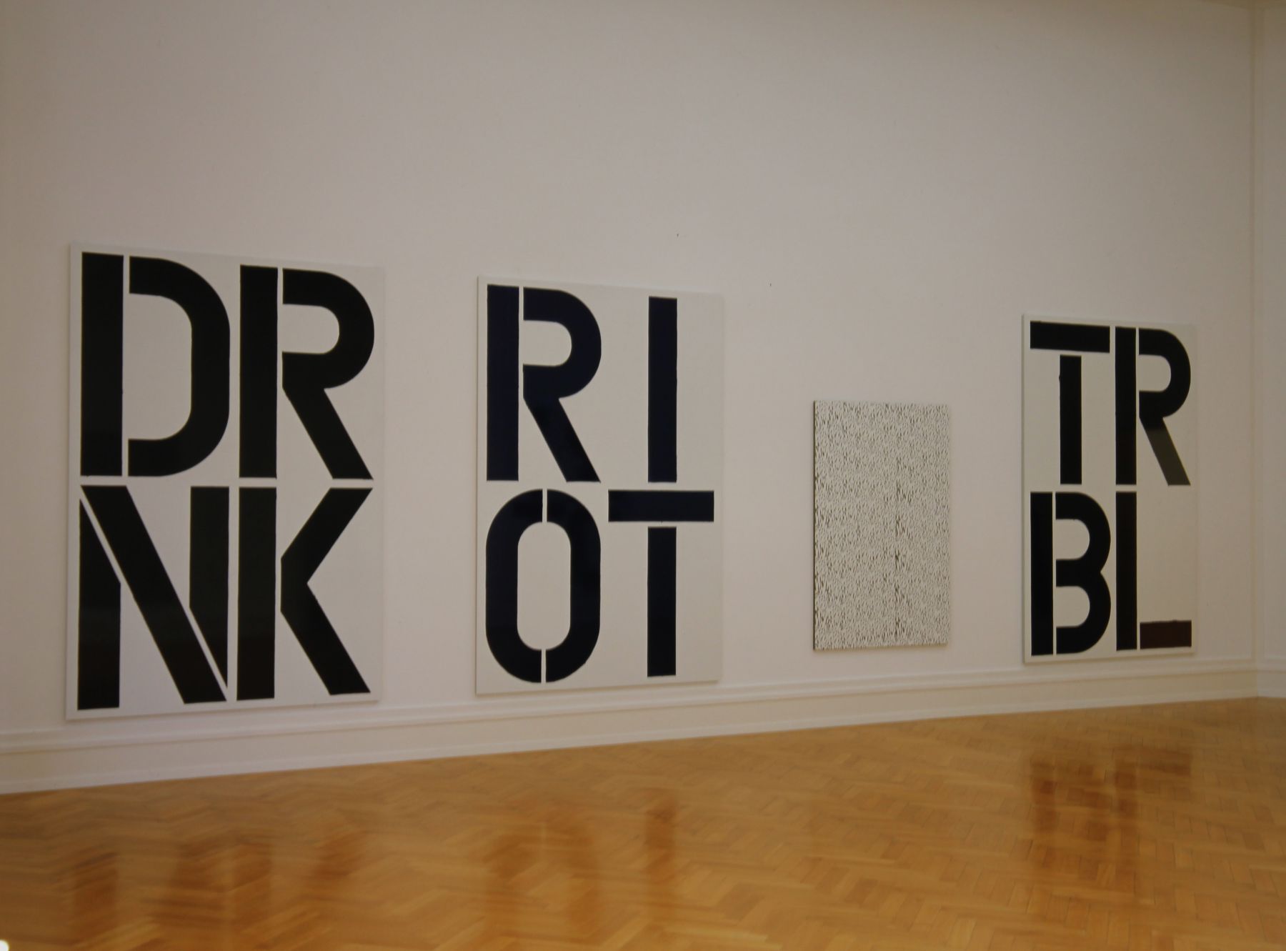 Christopher Wool, installation view, Kunsthalle Bern, 1991
Courtesy the artist and Kunsthalle Bern