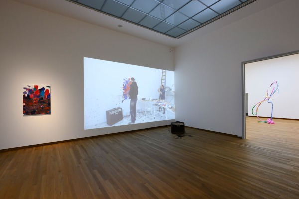 Installation view: Navid Nuur, The Possibilities of Purple, 2013, installation view, Bonnefanten Museum, Maastricht, 2022. Photo: Peter Cox