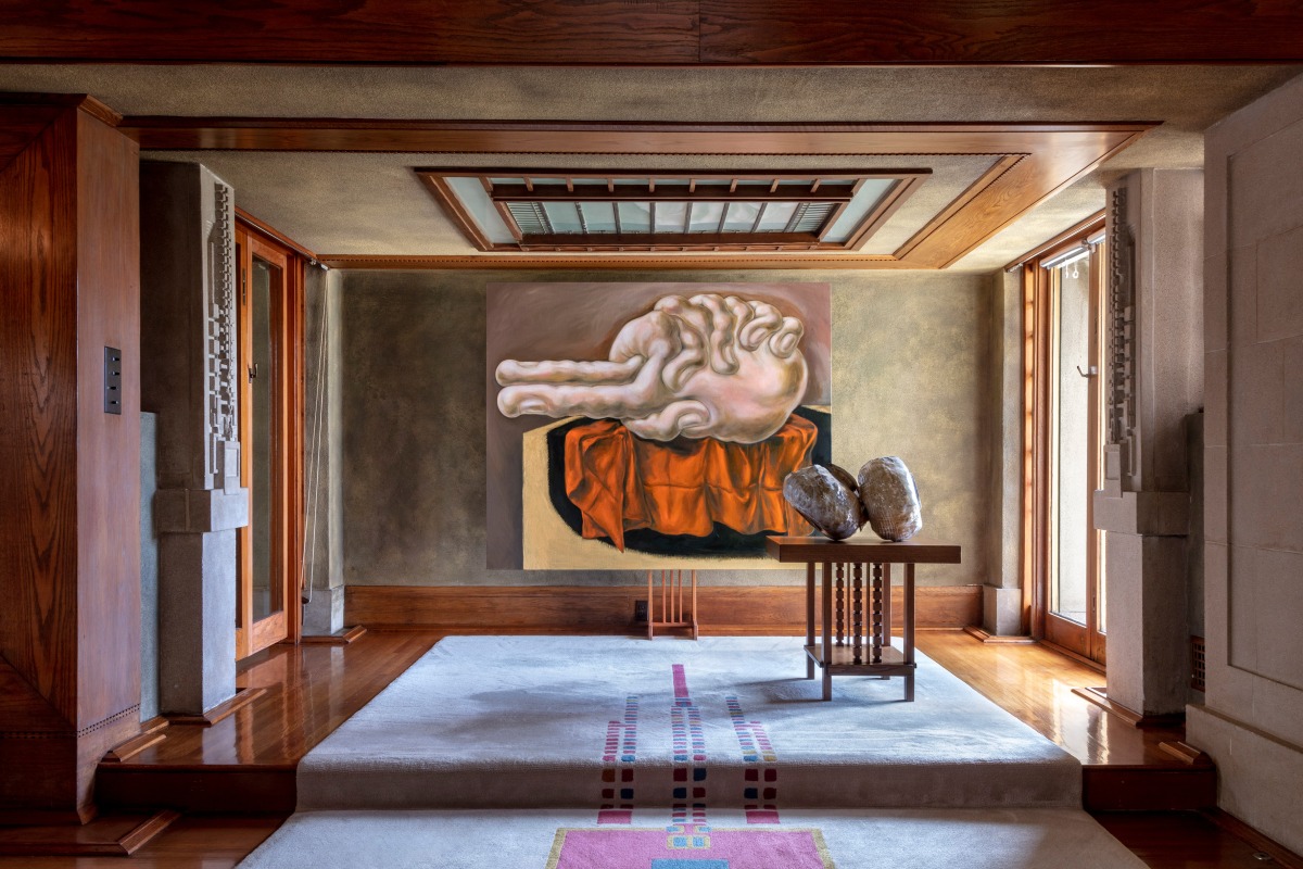 Installation view: Entanglements: Louise Bonnet and Adam Silverman at Hollyhock House, 2023, courtesy of the artists, photo: Joshua White / jw pictures